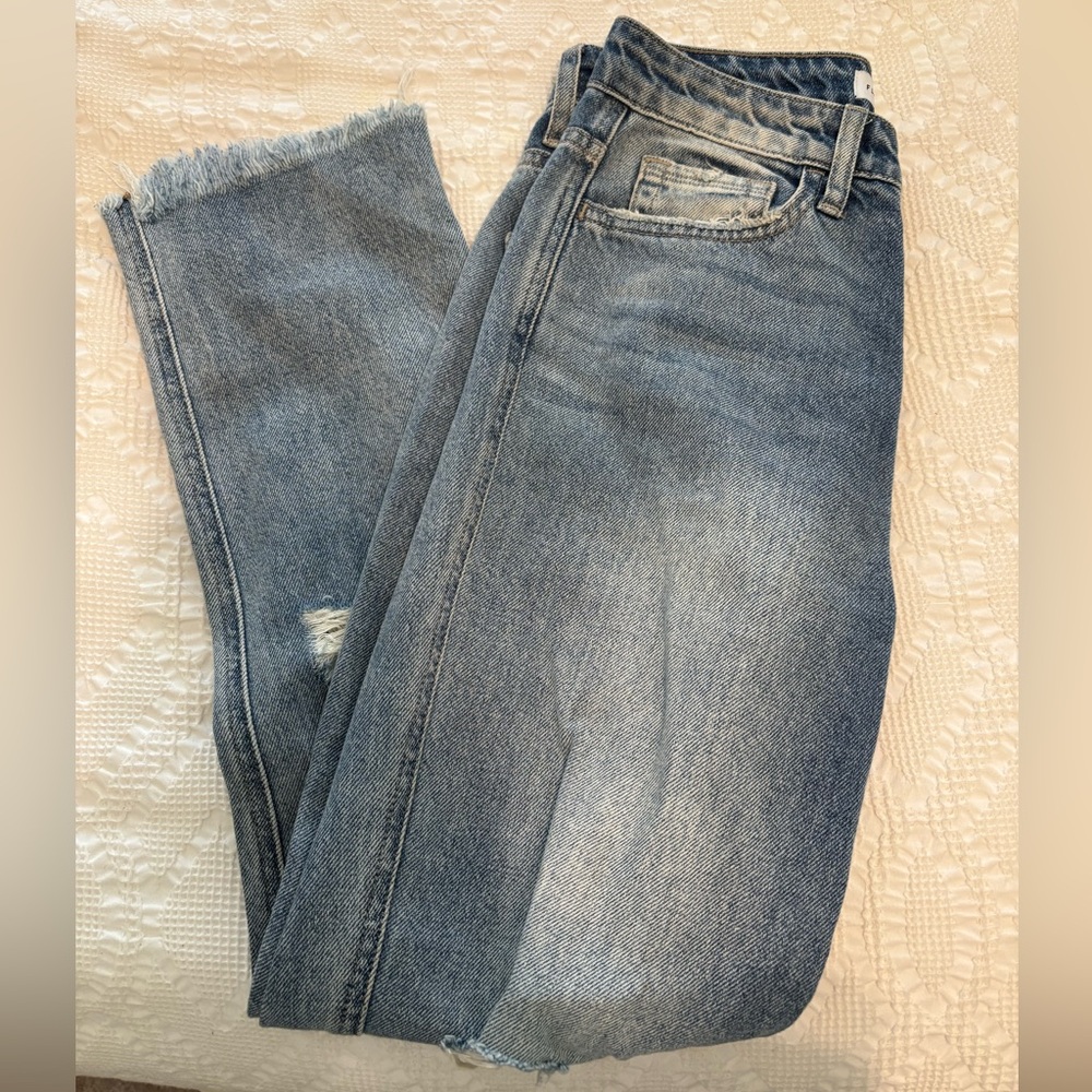 Flying Monkey Light Blue Distressed Denim Jeans